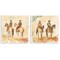 Stupell Industries Western Watercolor Cowboy Pairs 2pc Wall Plaque Set, design by Petal Prints Design